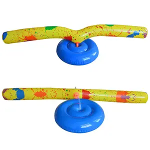 summer inflatable rotation tube yard spray water game interact outdoor splash tube rotate toys