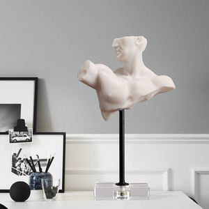 Figura decorativa de medio cuerpo de estilo nórdico para decoración del hogar, oficina, escritorio, resinas sintéticas, unisex, mayores de 12 años - Product Image 3