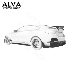 Kits de Carrocería Aerodinámica de Fibra de Carbono Seca <span class=keywords><strong>ALVA</strong></span> X MiW Deign para BMW I4, Parrilla Delantera, Capó - Product Image 3