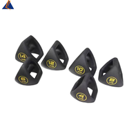 Vente en gros directe usine : Ensemble de kettlebells et haltères triangulaires durables pour la musculation à domicile, équipement de fitness, personnalisation du logo prise en charge