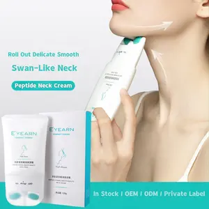 OEM Stock Polypeptid Neck Firming Cream Entfernen Sie Double Chin Firming Lift Anti-Aging Feuchtigkeit creme mit Roller Massager Neck Cream