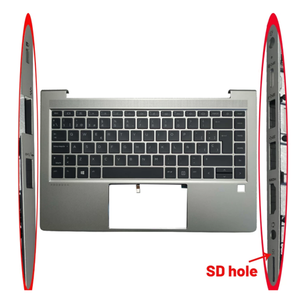 Teclados españoles con cubierta para M23769-161 para HP <span class=keywords><strong>ProBook</strong></span> 440 <span class=keywords><strong>G8</strong></span> <span class=keywords><strong>445</strong></span> <span class=keywords><strong>G8</strong></span>, reposamanos plateado con teclado LA retroiluminado - Product Image 2