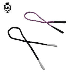 Tiradores de cremallera de cordón Lanke, cordón de cuerda, cuerda de goma, tirador de cremallera, logotipo impreso, cordón de inmersión de silicona, tirador de cremallera - Product Image 6