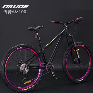 Bestseller AILUDE Bicicletta da Montagna AM100 Co-brandizzata, 10 Velocità, Freno a Disco Idraulico, 27.5\", Street 120 Anelli (150-190cm) - Product Image 6