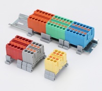 Bloque de terminales de inserción directa LT-TB1X3, conector de cable a presión, 32A 450V, terminales de instalación en carril modular