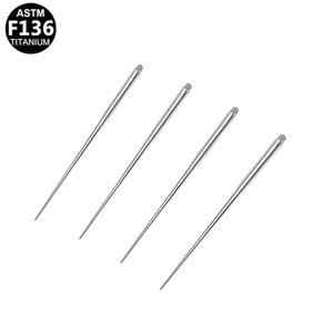 Perno Guía de Titanio 1.2mm 0.9mm, Aleación de Titanio ASTM F136, Accesorio para Pendientes de Punta, Joyería para Piercing - Product Image 3