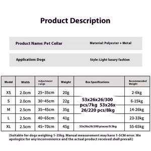 Collares Ajustables para Perros Grandes y Cachorros, de Poliéster Trenzado Reflectante y Resistente a Explosiones - Product Image 4