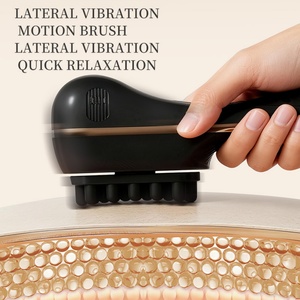Handheld Fascia <b>Scalp</b> <b>Massager</b> Vibration Head Spa Brush for Relaxation & Headache Relief - Product Image 3