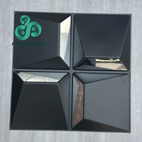 Panel de Pared 3D Moderno de PVC, Adhesivo de Espejo para Interiores, Revestimiento de PVC, Decoración de Paredes para Hoteles, Techos de TV, Villas, Diseño Interior Decorativo