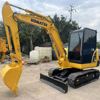 Excavatrice Komatsu PC56 d'occasion fabriquée au Japon avec prix d'usine, mini-excavatrice sur chenilles Komatsu PC 56 prête à l'emploi