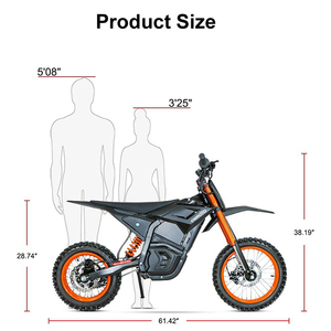 Moto tout-terrain EU SNDN 4500W 72V, puissance 4500W, vitesse 65 km/h, autonomie 30 km. Escalade pour adultes - Product Image 3