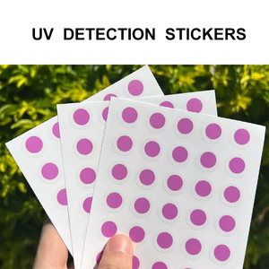 Nouvel arrivage des meilleurs articles Protéger test 60 pièces/feuille autocollant de test UV de détection d'été de santé en plein air - Product Image 5