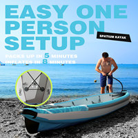 Spatium 2026 Nouveau Kayak Gonflable Tendance en Drop Stitch, Canoë Bateau Pliable et Portable pour la Pêche et les Loisirs