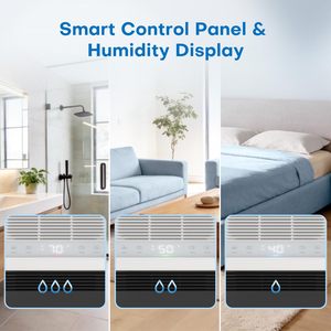 Déshumidificateur thermoélectrique portable intelligent pour maison, camping-car et usage domestique, avec fenêtre de visualisation, 2 pintes/24h - Product Image 5