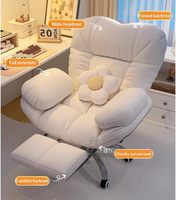 Chaise d'ordinateur confortable pour la maison chaise de jeu sédentaire dortoir simple bureau canapé chaise de chambre de fille