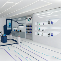 Étagère de présentation pour magasin, Magasin de téléphonie mobile, Accessoires de téléphonie mobile personnalisés, Conception de magasin d'accessoires de téléphonie mobile