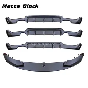 M Performance Glossy Black Carbon Look F32 F36 Body Kit Rear Diffuser Side Skirts F32 Front Lip For BMW