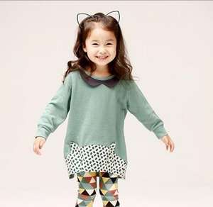 Venta al por Mayor de Ropa para Niños, Conjunto de 2 Piezas, Camiseta Informal de Manga Larga con Pantalones, Trajes para Niñas de China - Product Image 2