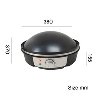 Crêpière Électrique Arabe Portable 1800W en Aluminium Ronde Gursaan pour Usage Domestique et Hôtelier