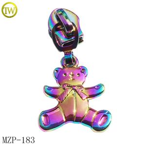 לוגו פרפר בעבודת יד בגד רוכסן למשוך רוכסן מתכת רוכסן עבור ספורט סגסוגת אבץ יוקרה - Product Image 6