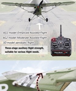 Mô Hình Máy Bay Điều Khiển Từ Xa Kubingke 1/16 Chiến Tranh Thế Giới 2 Đồ Chơi Mô Hình Máy Bay Cánh Cố Định 3d 6 Trục Không Chổi Than J3 - Product Image 3