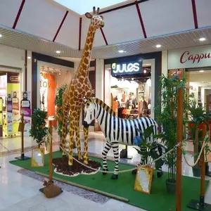 Rental event party decorations props life size Safari jungle animals real resin animal figurines for birthday parties