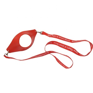 Promotional Hand-Free Polyester Lanyard Necklace Strap Water Bottle Beer or Wine Glass Cup Holder