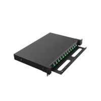 Panel Patch Fiber Optik 12 Core FC/APC Distribution Frame Telescoping Odf Kotak Terminal Serat Optik FTTH