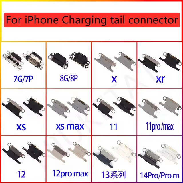 Mini USB Jack Charging Port Charger Dock Connector Flex For iPhone 7 X XS 11 Pro 11Pro max 12 13 mini 12/13 14 Pro max 14Plus