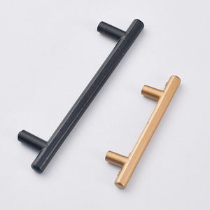 Furniture Handle Bar Cabinet Zinc Alloy Minimalist Durable Gold <b>Black</b> M2 515 B380 LS49901 - Product Image 4