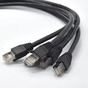 M12 X Code 8 Pin Ethernet Connector <b>Cable</b> to <b>RJ45</b> Plug IP67 Waterproof Industrial Network Connector - Product Image 1