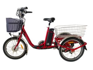 <span class=keywords><strong>Tricycle</strong></span> cargo électrique OEM économique, motorisé 350W, 3 roues, pneus 20 pouces, carrosserie ouverte en acier, pour personnes âgées, autonomie 30 km, batterie 10.4Ah - Product Image 3