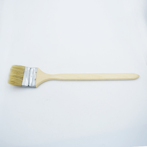 Cepillo de pintura de cerdas de mango de madera largo popular de fábrica para cepillos limpiadores de radiador de tratamiento de pared - Product Image 1