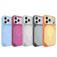 Coque de téléphone magnétique en nid d'abeille rafraîchissante pour iPhone 18 17 16 15 Pro Max, protection antichoc, finition mate dépolie