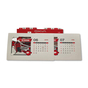 2026 bàn lịch Glossy nhiều lớp lá vàng dập nổi với xốp lót bảng Top cứng nhắc hộp tráng giấy món quà hoàn hảo - Product Image 4