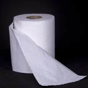 Diskon besar produsen grosir gulungan kertas tisu toilet cetak berkelanjutan bubur kayu lembut nyaman