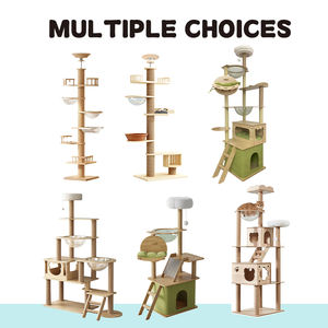 الشركة المصنعة إطار تسلق القط لطيف شجرة القط الفاخرة مع Scratcher سوبر الخشب الحيوانات الأليفة شجرة برج القط - Product Image 2