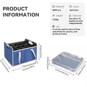 Tái sử dụng uống chai Túi xách tay chai tàu sân bay <span class=keywords><strong>12</strong></span> chai rượu vang Túi - Product Image 6