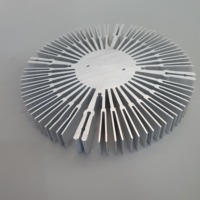 Radiateur en aluminium extrudé 6063 usiné sur mesure par CNC, anodisé, dissipateur de chaleur pour éclairage LED