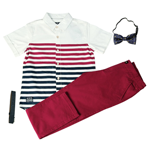 Conjuntos <span class=keywords><strong>de</strong></span> Camisa y Pantalones <span class=keywords><strong>de</strong></span> Verano <span class=keywords><strong>para</strong></span> Niños, 100% Algodón, Estampados, Casuales, <span class=keywords><strong>para</strong></span> <span class=keywords><strong>Adolescentes</strong></span> - Product Image 3