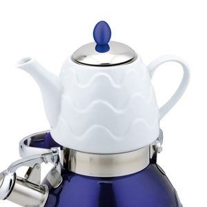 Pot supérieur en acier inoxydable et émail, porcelaine rose, Samovar <span class=keywords><strong>russe</strong></span> - Product Image 3