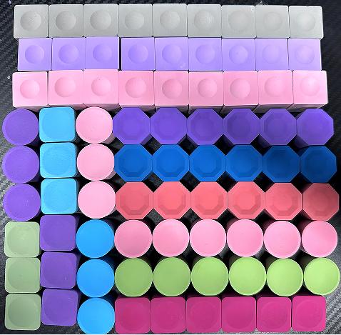 Pool Gun Powder Snooker Black Eight Pool Chocolate Powder Rod Gun Powder Rubbing Gun Head Powder