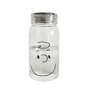 Cute Cartoon Bear Glass Cup Thickened Heat Resistant With Lid For Students And Couples - Product Image 5