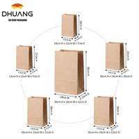 Bolsas de Papel Kraft Personalizadas, Bolsas de Papel para Alimentos, Bolsas de Papel para Pan, Bolsas de Papel Promocionales, Logotipo Personalizado Disponible, Directo de Fábrica