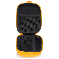 Kotak Penyimpanan Earbud Portabel EVA dengan Ritsleting dan Pengait Karabiner, Organizer Perjalanan untuk Perangkat Audio & Kabel