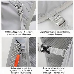 Gilet de sport respirant avec sac de rangement simple pour le cyclisme, la course à pied, la randonnée, le cross-country, le marathon, les activités aquatiques et le salon - Product Image 4