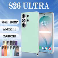 Smartphone Android 15 S26 Ultra 22 Go + 2 To, double carte SIM, double veille, batterie longue durée 8000 mAh, écran haute définition 6,99 pouces