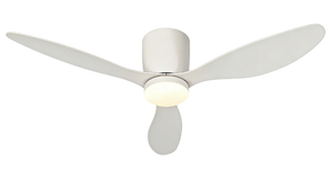 Ventilador de Techo Moderno de 3 Aspas y 52 Pulgadas con Luz, Control Remoto, Motor DC Reversible, Ahorro de Energía, Temperatura de Color 3000-6000K para Dormitorio - Product Image 3