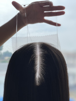 SHY Topper 8*8 en Cheveux Humains Remy Bruts, Couleur Salon Balayage, Lace Front, Base Invisible, Fourniture de Marque