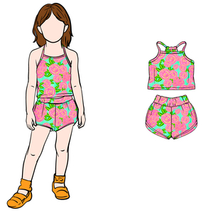 Conjunto de Chaleco y Pantalones Cortos de Algodón Orgánico para Bebé, Personalizado con Estampado, Sin Mangas, Tejido, Venta Caliente, para Niñas, Entrega en 3-7 Días, OEM/ODM, B14 - Product Image 5